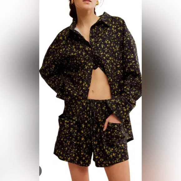 Free People Intimately Early Morning Cotton Pyjamas - Picture 1 of 5